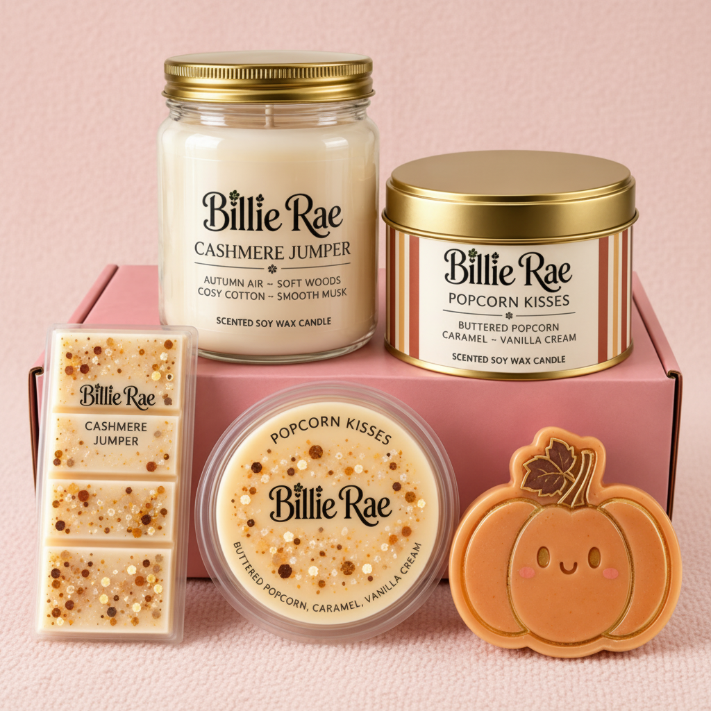 Billie Rae Candle Club Monthly Candle and Wax Melt Subscription Box with Free Bonus Gift