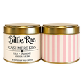 Cashmere Kiss 200g soy wax candle in a gold tin with biodegradable glitter from the Everyday Favourites Collection.