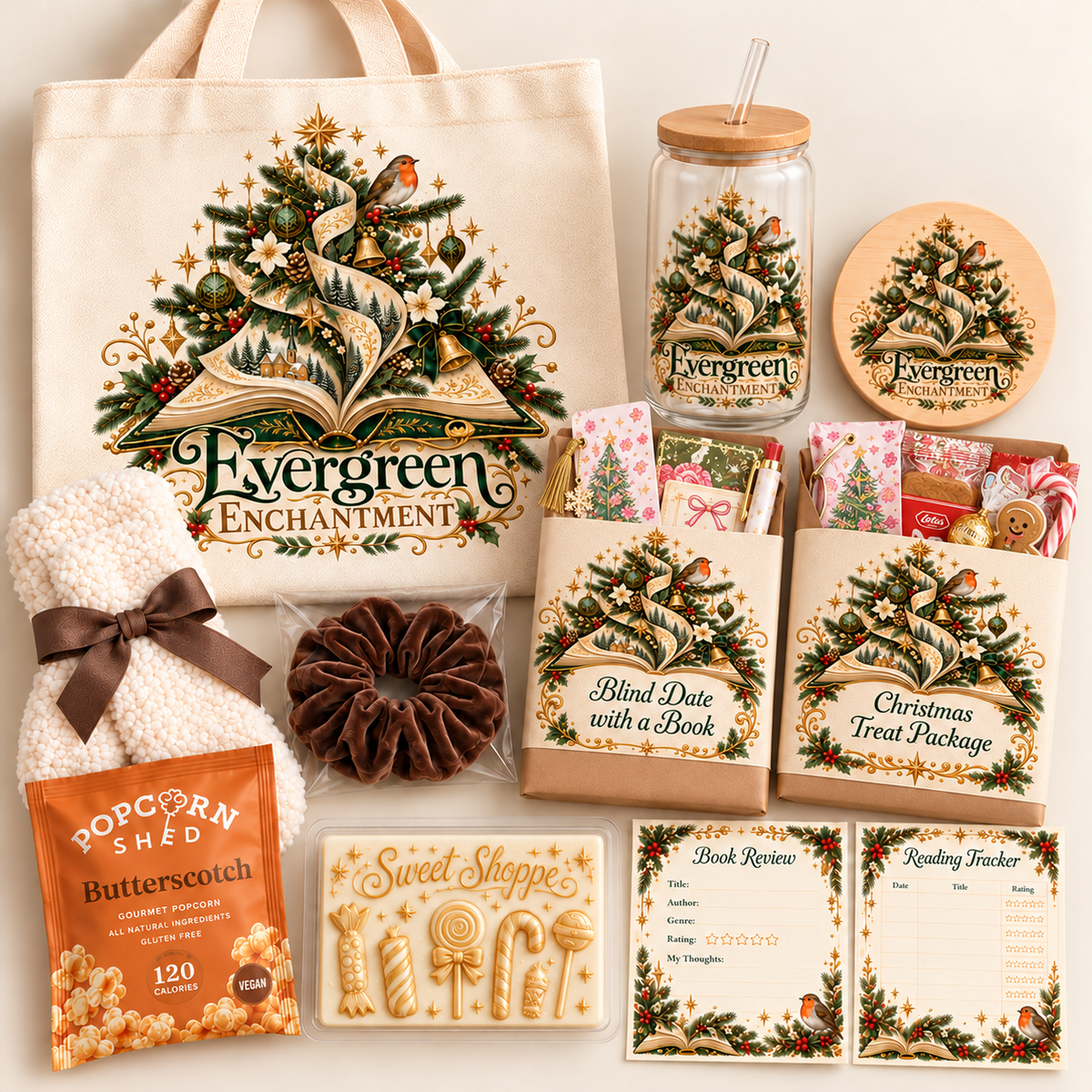 Handcrafted christmas gift set