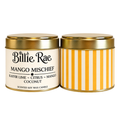 Mango Mischief 200g soy wax candle in a gold tin with biodegradable glitter from the Everyday Favourites Collection.