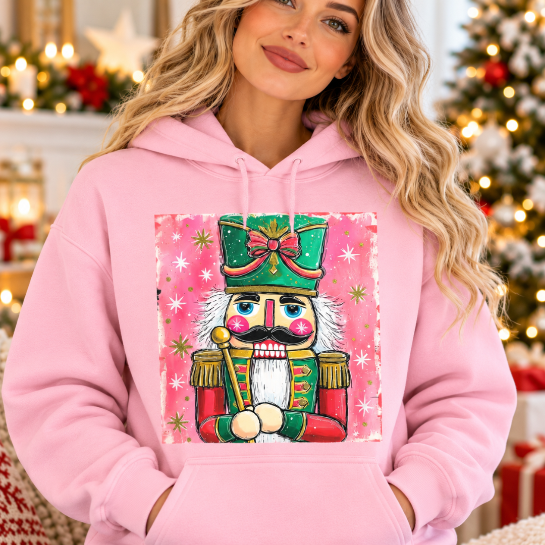 Nutcracker hoodie, Nutcracker Christmas hoodie, cotton Christmas hoodie, Christmas hoodie, soft touch cotton hoodie, festive hoodie, Christmas clothing, Billie Rae hoodie