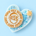 Santa’s Snow Day 45g Baby Heart Christmas wax melt slab by Billie Rae with a fresh frosted air, soft floral and gentle musk fragrance.