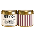 Sweet Comforts 200g soy wax candle in a gold tin with biodegradable glitter from the Everyday Favourites Collection.
