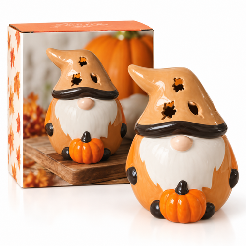 autumn gonk burner, gonk wax melt burner, autumn wax burner, ceramic wax burner, gonk home decor, autumn home decor, wax melt burner, Billie Rae burner