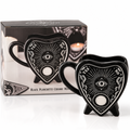 planchette mug, black Halloween mug, witchy ceramic mug, gothic mug, spooky mug, Halloween homeware, alternative mug, Billie Rae Halloween