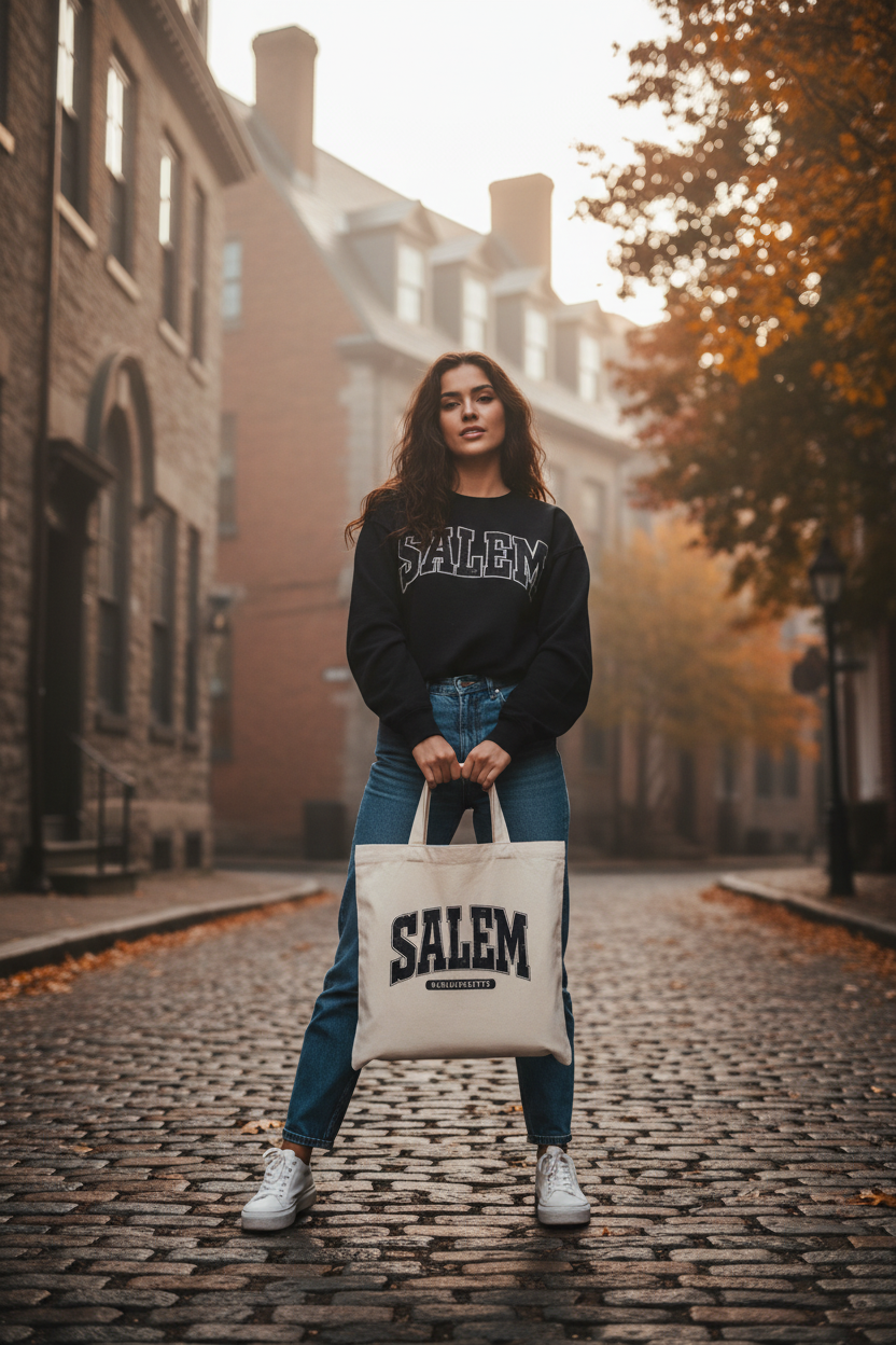 Salem tote in use